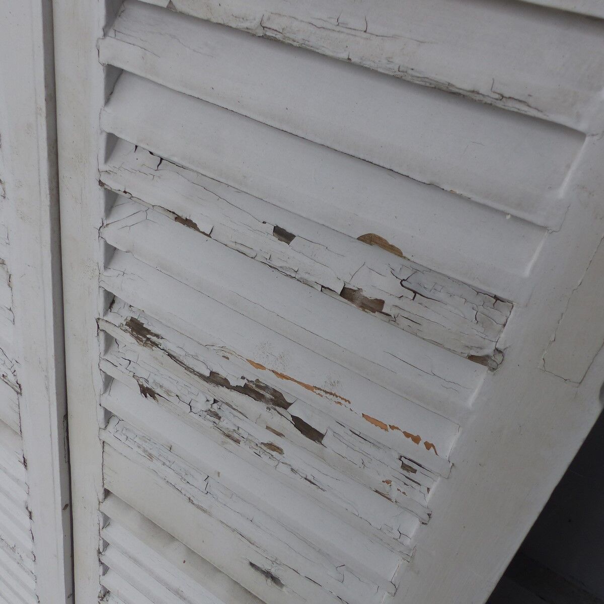 Wooden shutters louvers 2 swings L 49.5 x H 152 cm