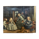Menines oil on canvas by Claude Volkenstein