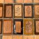 Series of 5 plates Sarreguemines fish