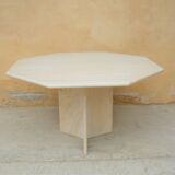 Vintage dining table in travertine by Cinna editions