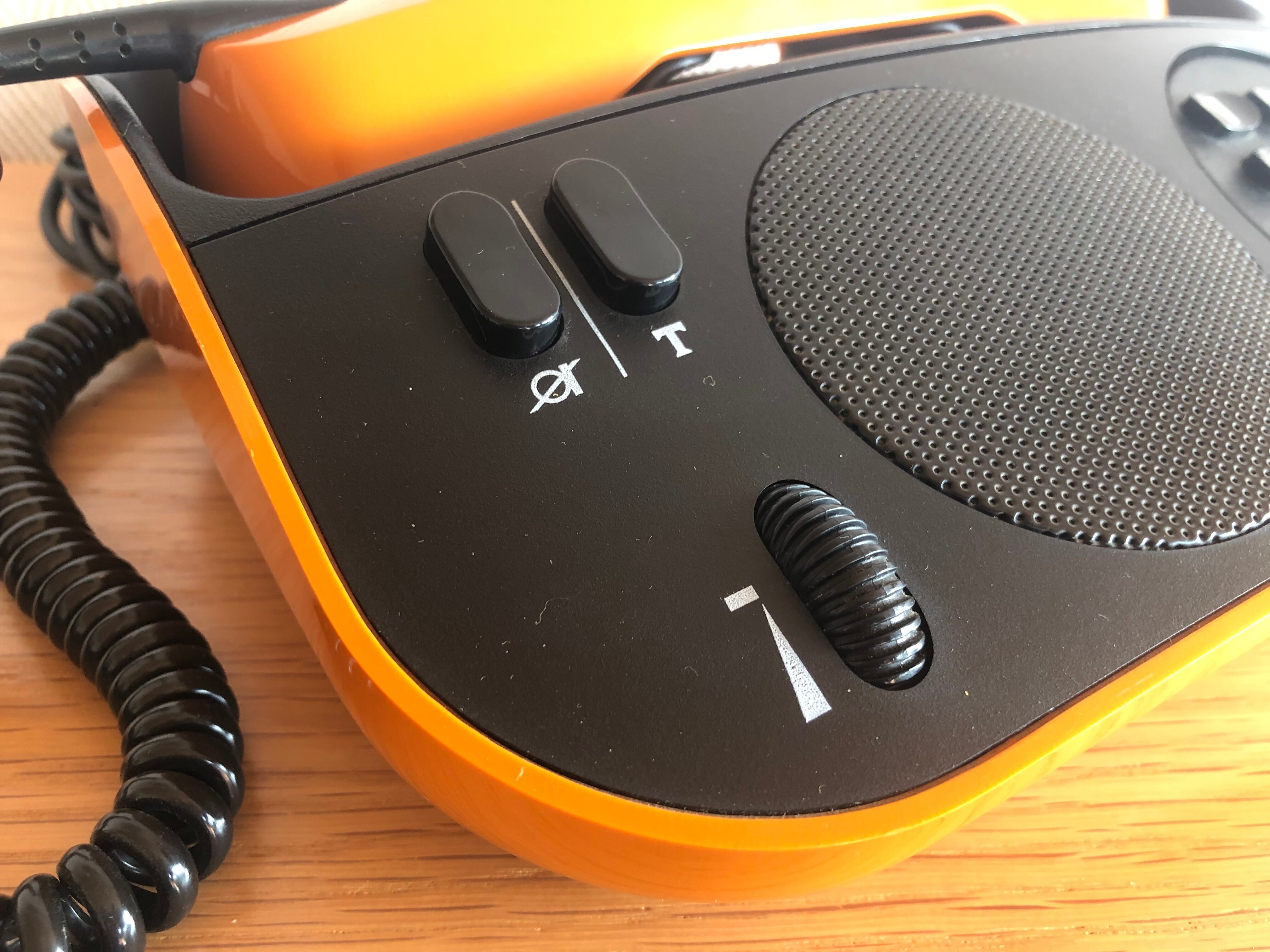 Vintage PTT Phone Telic t75 Orange from 1975
