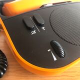 Vintage PTT Phone Telic t75 Orange from 1975