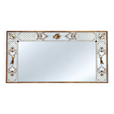 Miroir de Brasserie – Style Art Nouveau – Verre Églomisé – Bois Doré