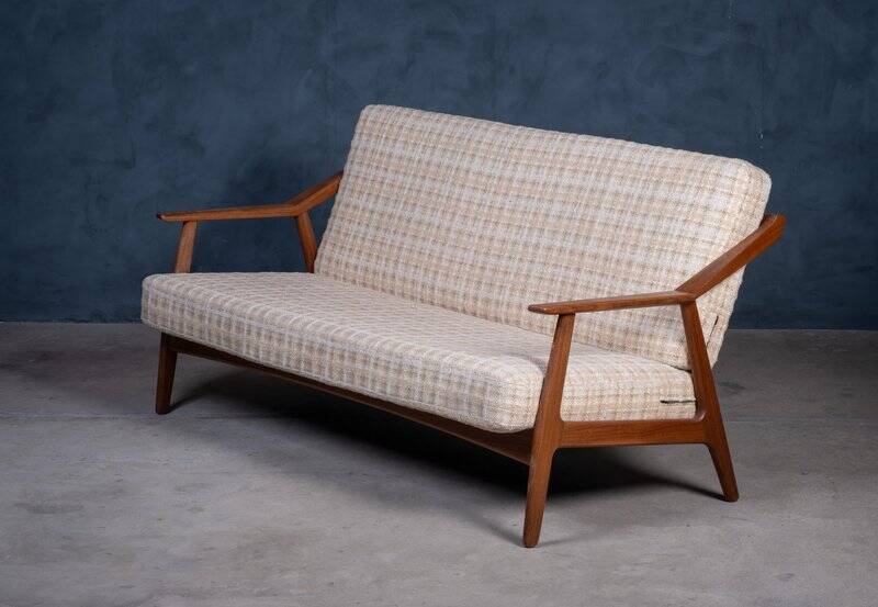 Teak Sofa attributed to H. Brockmann-Petersen for Randers Møbelfabrik, 1960s