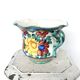 Cache pot fleurs plante en céramique italienne émaillée