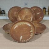 6 stoneware soup plates/bowls