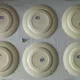 6 dessert plates ironstone J. Vieillard Bordeaux "Garland"