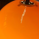 Orange ball chandelier