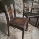 Set of 4 antique French bistro chairs Stella, circa 1900–1920.
