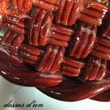 Trifle and 2 bottle coasters, woven ceramic