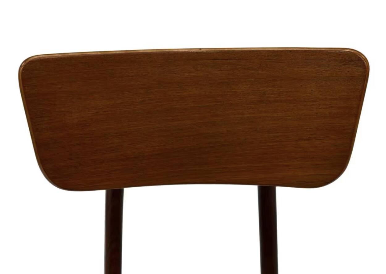 Vintage dining room chairs teak Topform design 60s Louis van Teeffelen