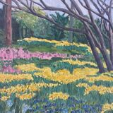 Flower landscape signed 1960