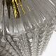 Glass and brass hanging lamp