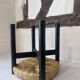 2 "Meribel" stools in black by Charlotte Perriand, 1960