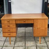 Mid century modern scandinavian teak desk