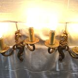 Paire d'appliques en bronze style Louis XV