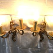 Paire d'appliques en bronze style Louis XV
