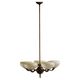 Five-armed chandelier by Paavo Tynell, Model No 1386/5 for Taito, Finland, 1930s.