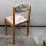 Wooden chair and fabric