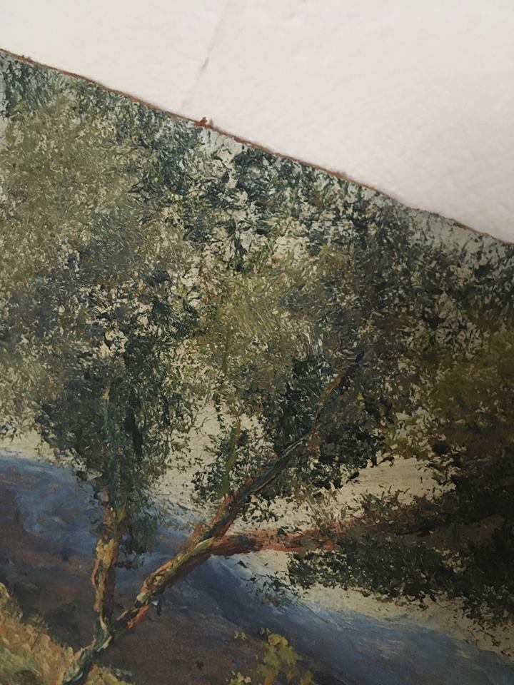 Landscape autumn at dusk