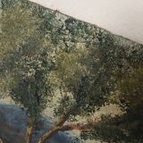 Landscape autumn at dusk