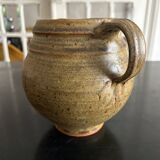 Stoneware pitcher signed JG