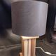Handcrafted lamp in a contemporary style.