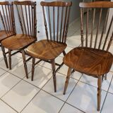 Set of 4 Baumann bistro chairs from the 1970s