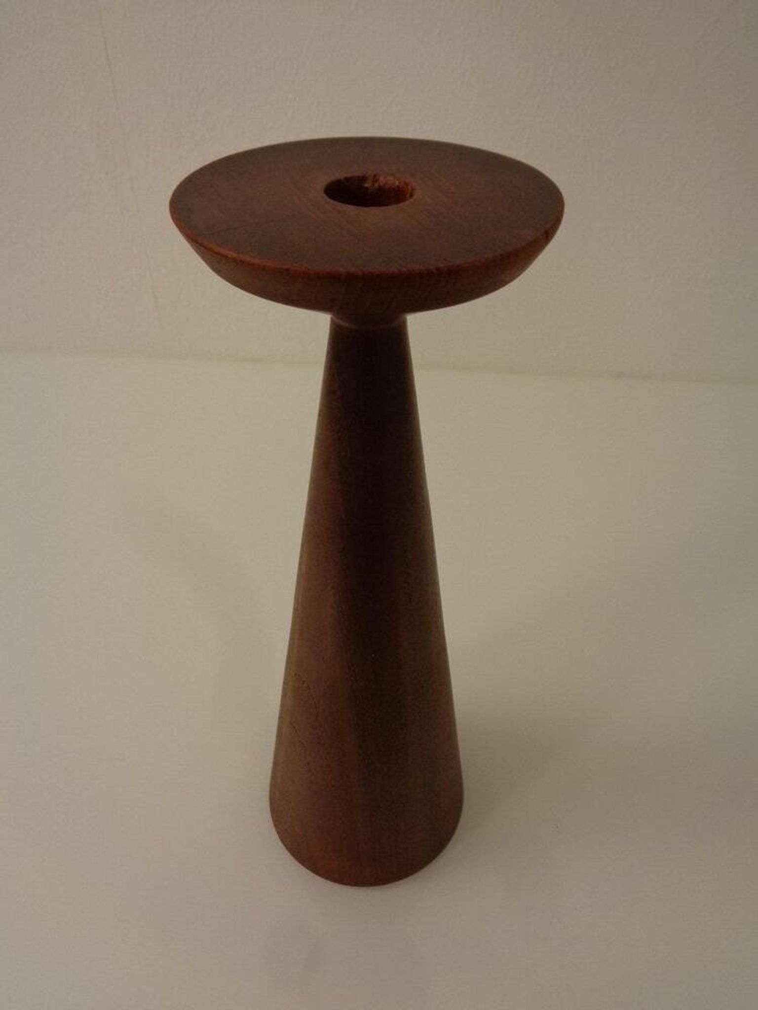 Large Teak Candleholder from Anri Form, Italy, 1960s