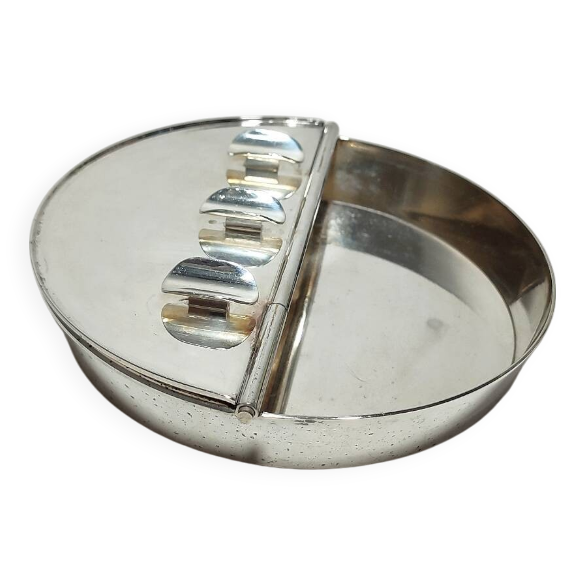 Cenicero metalico "Valenti". Espagne, années 1970.