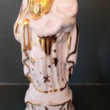 Virgin and Child + small vase. Gilded with fine gold