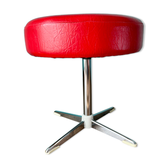 Retro stool for space age decoration, apartment decor from the 1970s