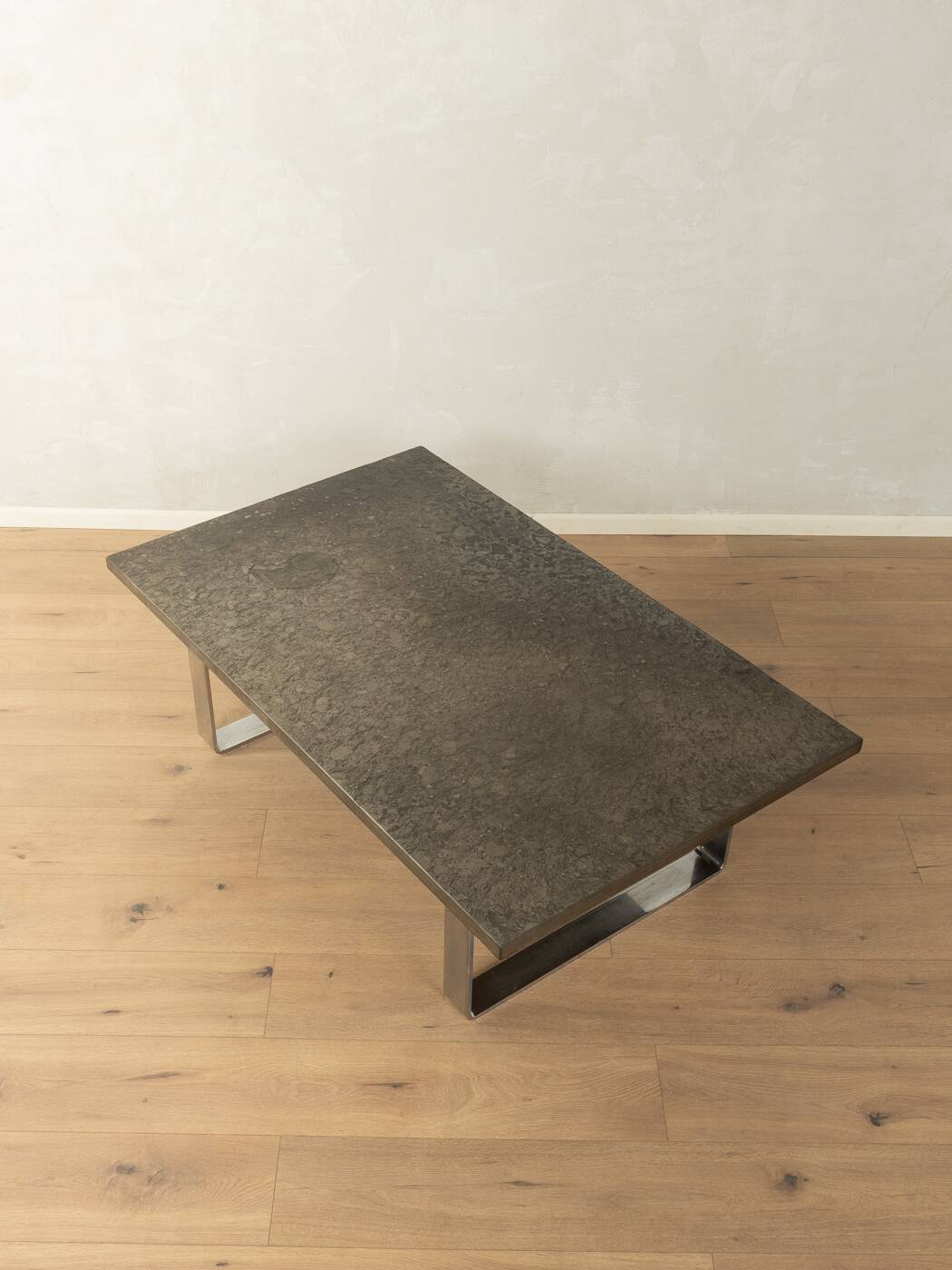 1970s brutalist coffee table by Peter Draenert
