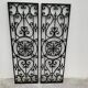 2 anciennes grille art déco en fonte à décor d'une rosace