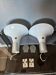 Pair Vintage Holmegaard Mandarin Wall Lamps by Michael Bang 1980s