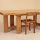 Table en orme massif, Maison Regain, France, 1980