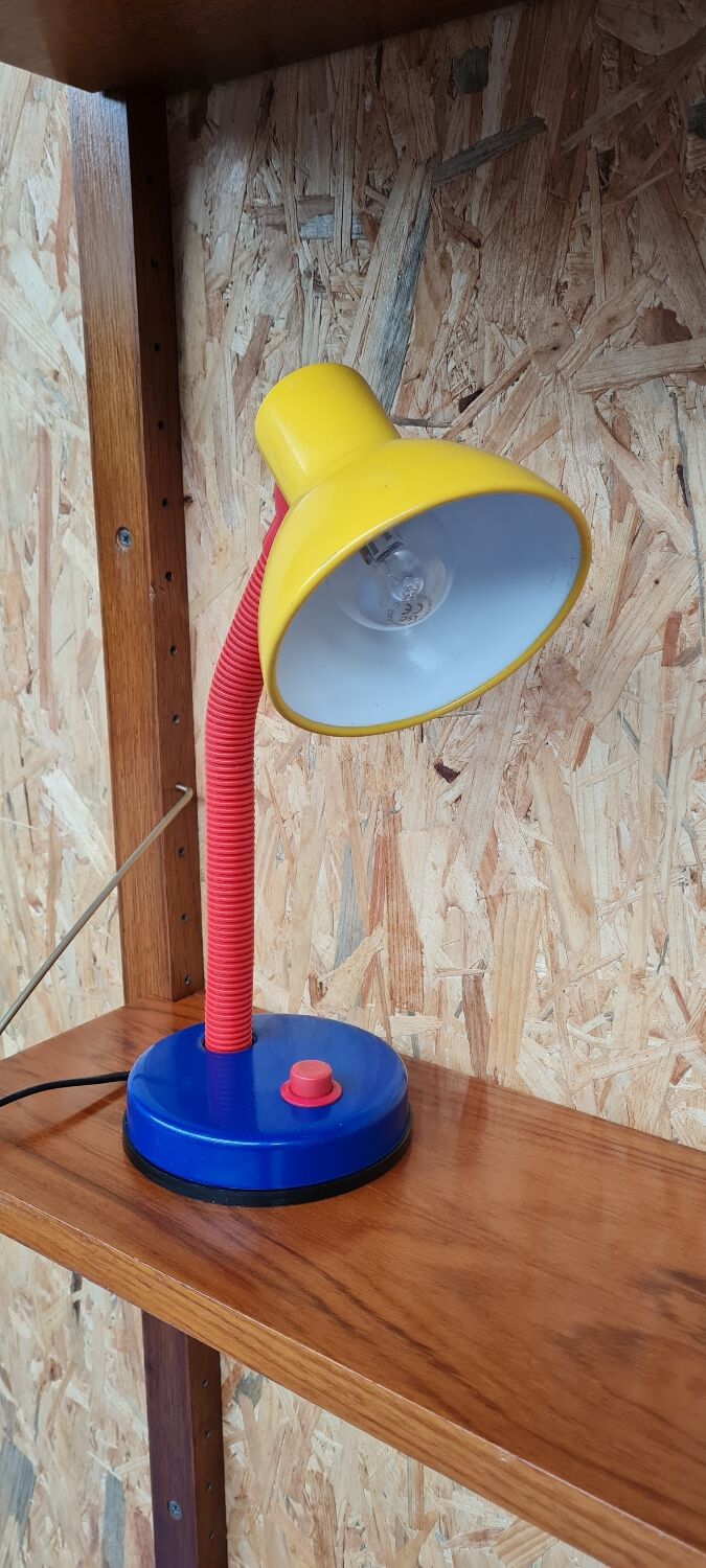 Primary color desk lamp 1980