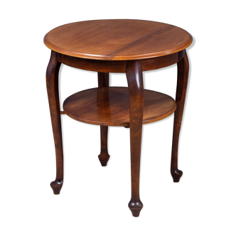 Table d’appoint ronde antique en acajou