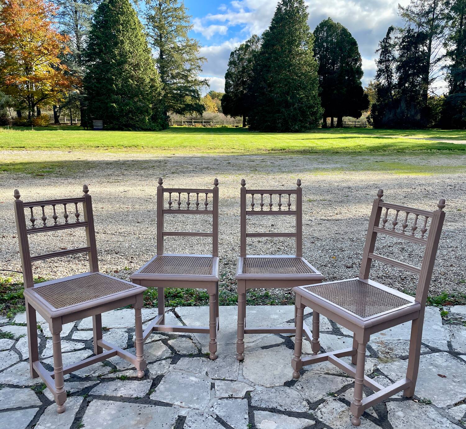 Chaises Henri II cannées