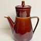 Vintage Villeroy & Boch teapot, in brown stoneware, made in Luxembourg