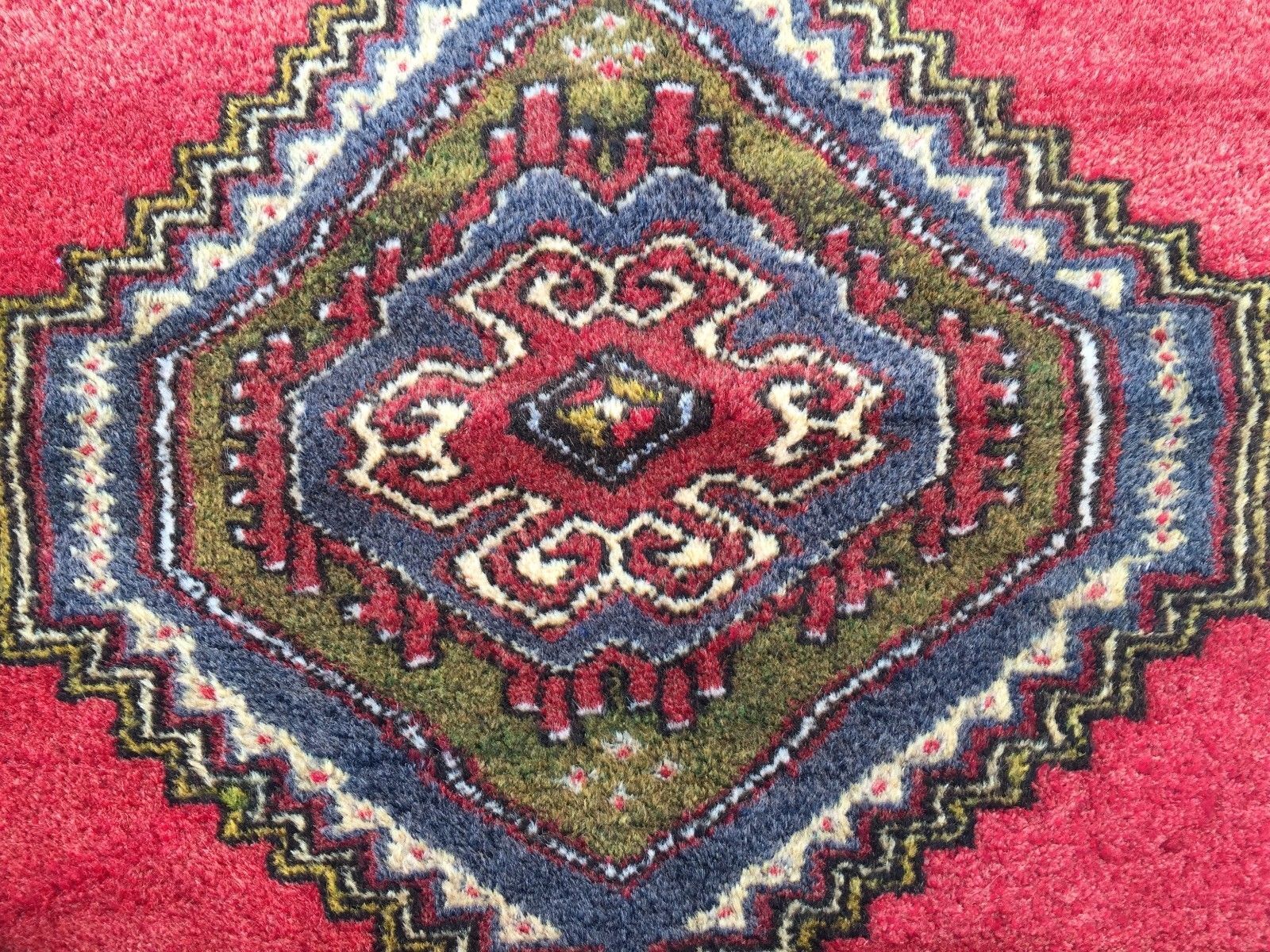 Turkish Prayer Rug vegetable dye 195x112cm