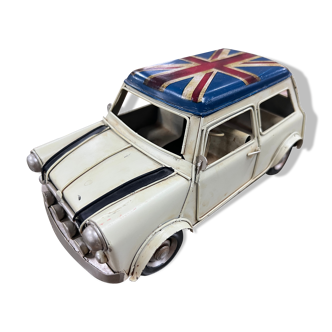 Miniature car Mini-cooper 1300 UK Flag