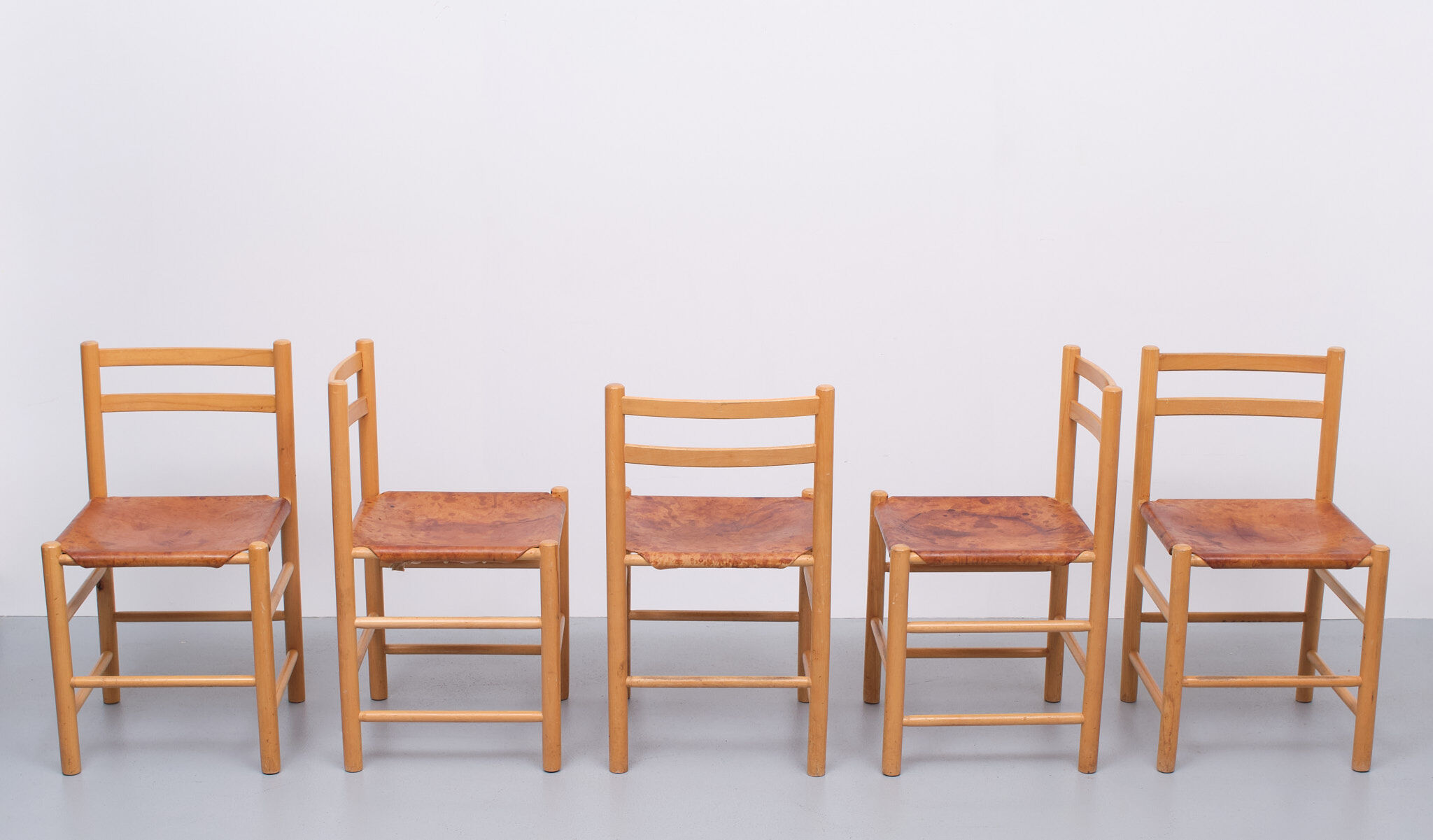 Ate Van Apeldoorn for Houtwerk Hattum Chairs Dutch 1960s