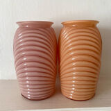 Draped vase from the 1980s by Anchor Hocking.