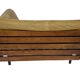 Canapé de salon Mid-Century en cuir cognac petit modèle
