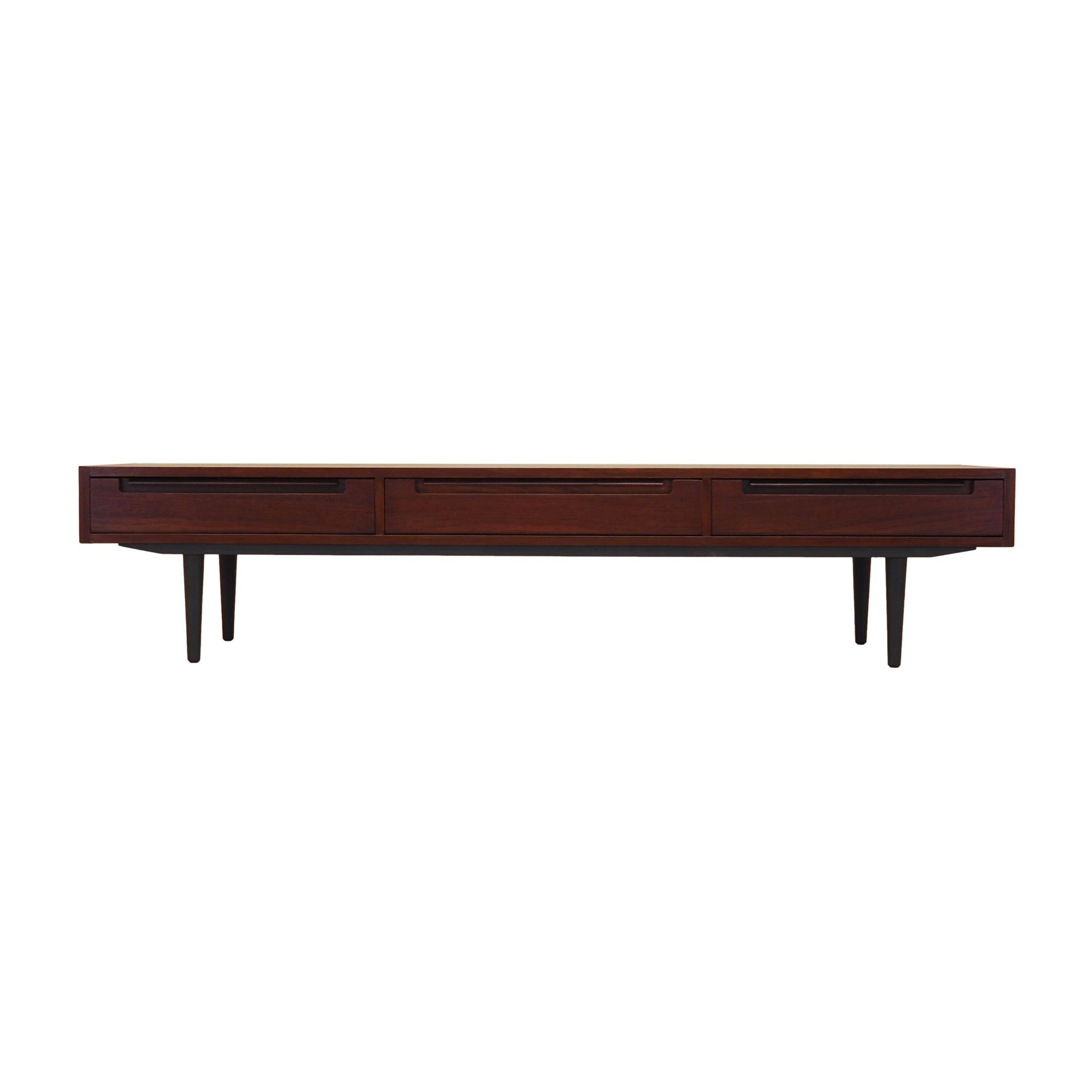 Lowboard en palissandre, design danois, années 1970, production : Danemark