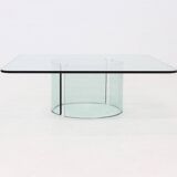 Italian Modern Glass Coffee Table by Gallotti & Radice 1970s