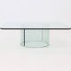 Italian Modern Glass Coffee Table by Gallotti & Radice 1970s