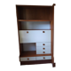 Bibliothèque bureau chambre années 70