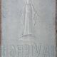 Plaque emmaillée La Vierge Savon Extra Compagnie : Felix Eydoux